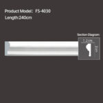 FS-4030 - Plain Chair Rail Moulding - msjdecor