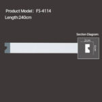 FS-4114 - Plain Chair Rail Moulding - msjdecor