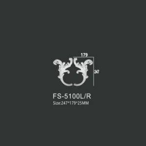 FS-5100L R PU decorative ornament for wall and ceiling decoration