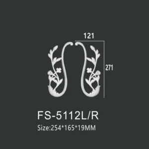 FS-5112L R PU decorative ornament for wall and ceiling decoration