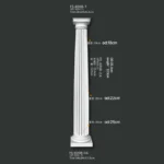 FS-K008 1 3A PU Roman column for interior architectural decoration