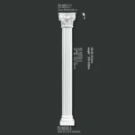 FS-K011 PU Roman column for interior architectural decoration